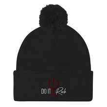 Load image into Gallery viewer, "Do it Rich" Pom-Pom Beanie