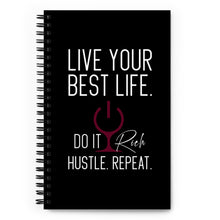 Load image into Gallery viewer, "Live Your Best Life" Spiral notebook