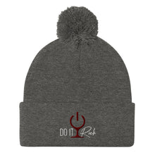 Load image into Gallery viewer, &quot;Do it Rich&quot; Pom-Pom Beanie
