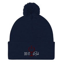 Load image into Gallery viewer, &quot;Do it Rich&quot; Pom-Pom Beanie
